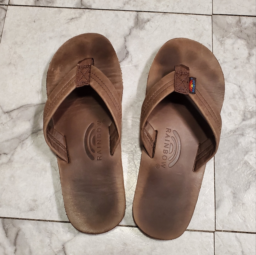 Rainbow Flip Flops